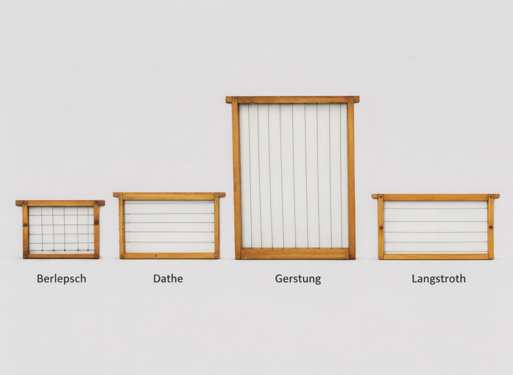 Berlepsch, Dathe, Gerstung, Langstroth