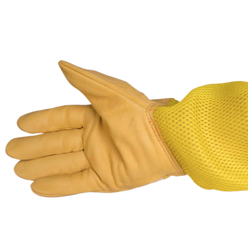 Včelárske rukavice kožené silné s vetracími návlekmi - Veľkosť: Velikost XXL