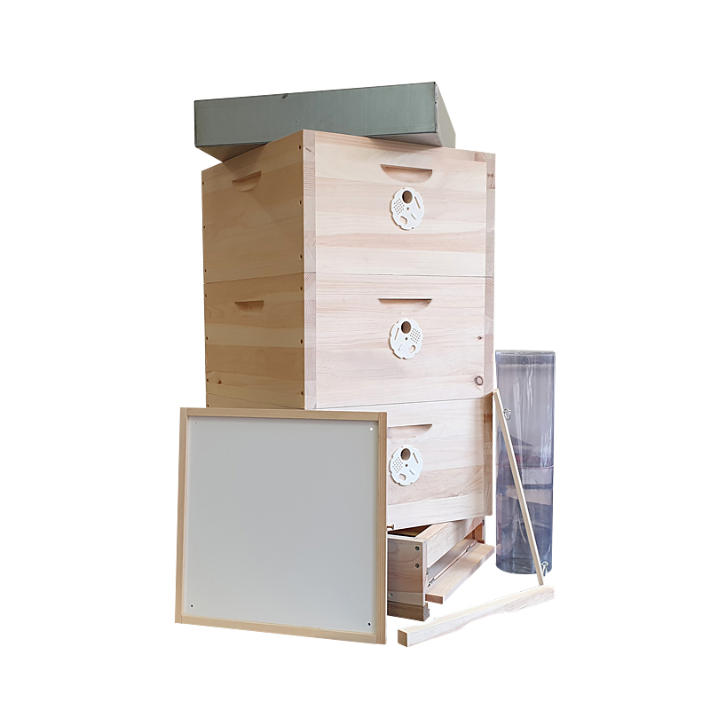 Včelí úľ 39x24 - zostava 3 nadstavky, Borovica hladká (vejmutovka)