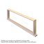 Rámkový přířez 42x17 Optimal nízký, nevrtaný rovný, Lipa, 50 ks