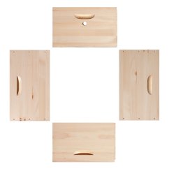 Včelí nástavek 39x27,5 borovice vejmutovka, nesmontovaný, 1 ks