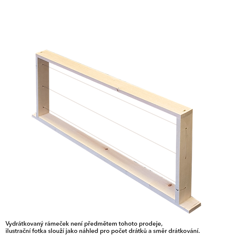 Rámkový přířez 37x17 nevrtaný rovný, Lípa, 50 ks