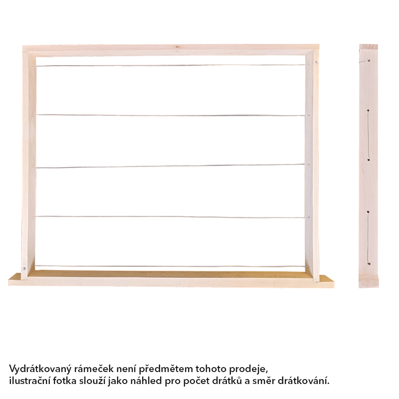 Rámkový prirez 37x30 nevrtaný rovný, Lipa, 50 ks