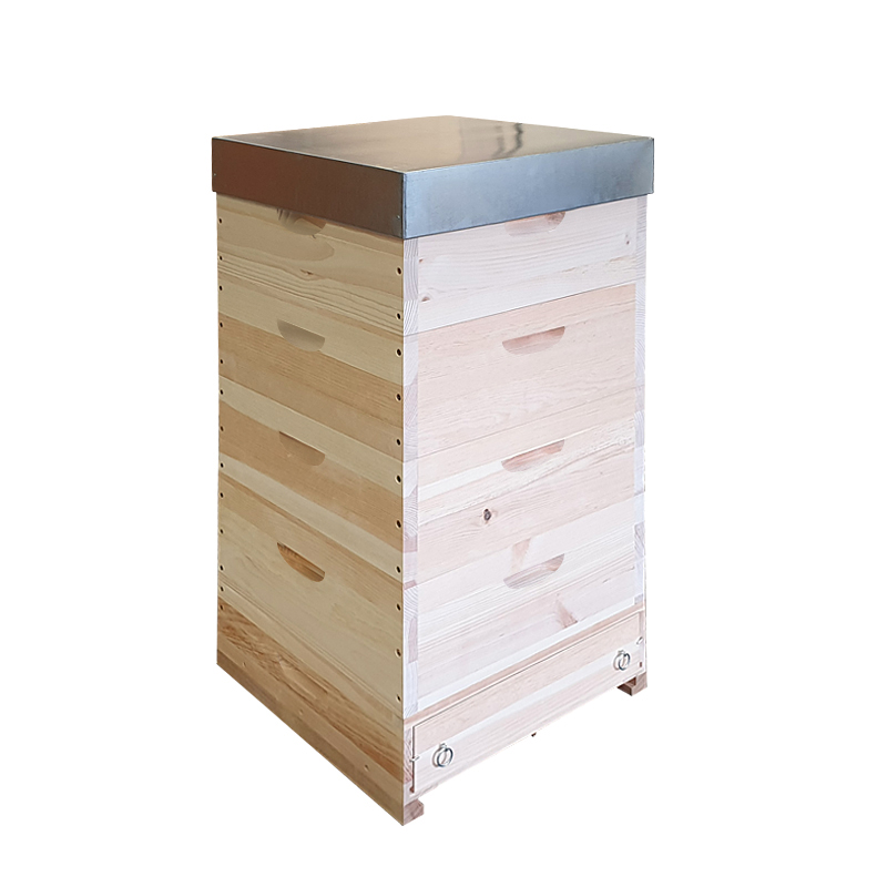 Včelí úľ Optimal - zostava 4 nízké nadstavky, Borovica hladká (vejmutovka)