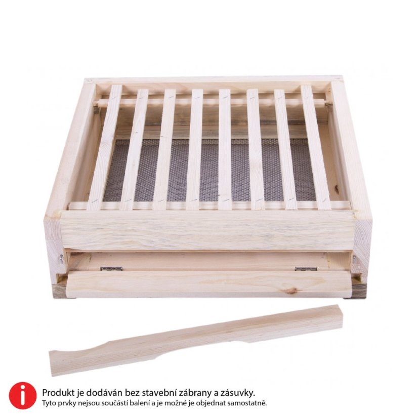Varroa dno pro úl 39x24, bez stavební zábrany a zásuvky, Borovice vejmutovka