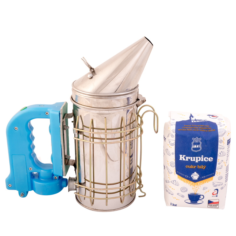 Včelársky fajok veľký, nerezový, elektrický, AD009