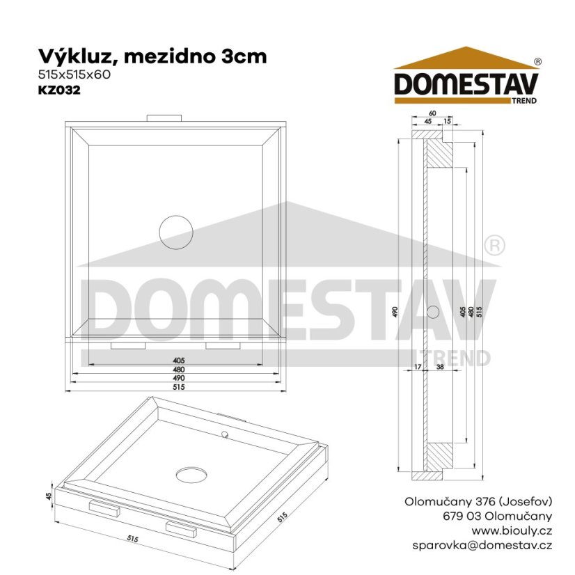 Výklz, medzidno - 3cm