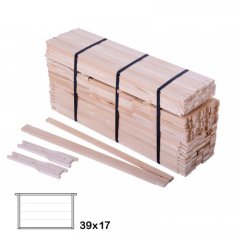 Rámkový přířez 39x17 vrtaný, vodorovně Hoffman, Lípa, 50 ks