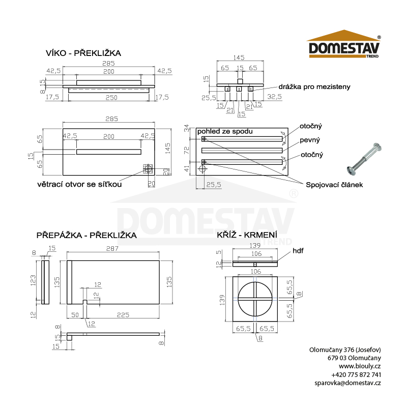 Drevený oplodniačik pre 4 matky - INOVOVANÝ, 485 x 485 mm, Borovica hladká (vejmutovka)