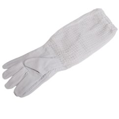 Včelařské rukavice kožené s větracími návleky