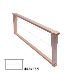 Rámik 44,8x15,9 Langstroth 2/3, vodorovně zděř, Hoffman, Lipa