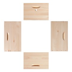 Včelí nástavek Langstroth Jumbo - 295 mm nesmontovaný, Borovice vejmutovka - 1 ks