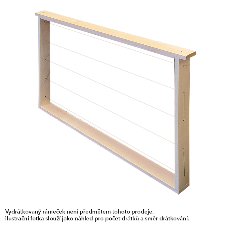 Rámkový přířez 42x27 Optimal vysoký, nevrtaný rovný, Lípa, 50 ks