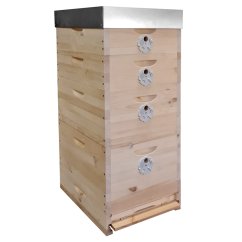 Včelí úl Langstroth kombinovaný - sestava 2 nástavky 1/1 + 2 nástavky 1/2, Borovice vejmutovka