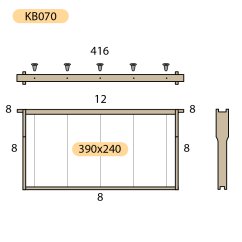 Rámik 39x24 zvislo zder Hoffman, Lipa