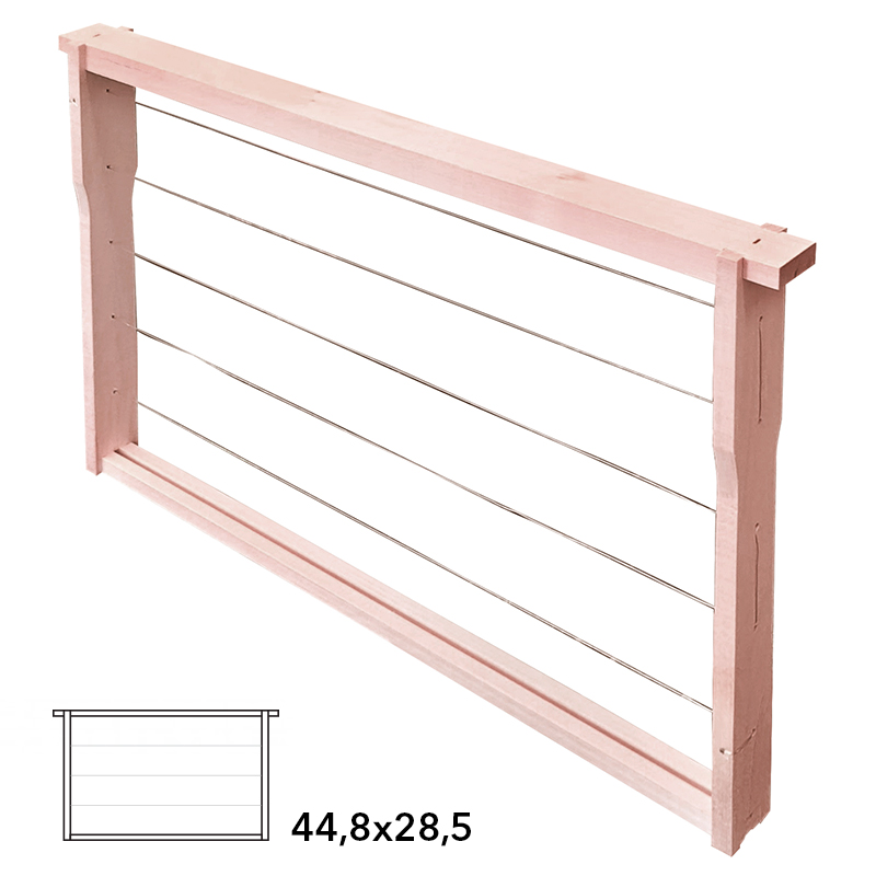 Rámek 44,8x28,5 Langstroth Jumbo Original, vodorovně Hoffman, Lípa