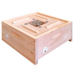 Drevený oplodniačik pre 4 matky - INOVOVANÝ, 485 x 485 mm, Borovica hladká (vejmutovka)