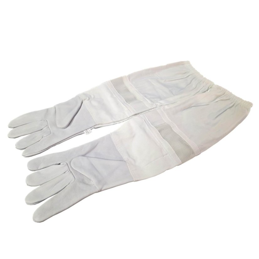 Včelárske rukavice kožené silné s predĺženým lemom - Veľkosť: Velikost L