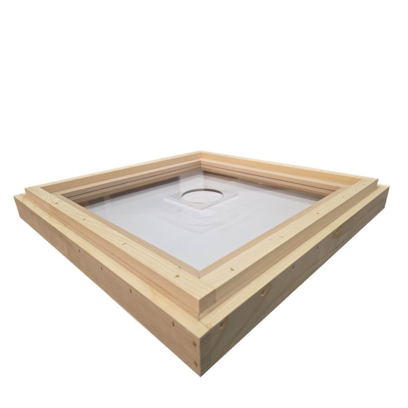 Krmící víko Plexi 1 otvor - 2cm