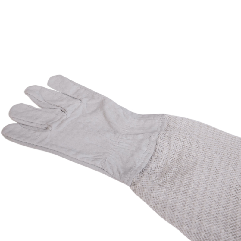 Včelařské rukavice kožené s větracími návleky - Velikost: Velikost L