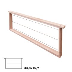 Rámik 44,8x15,9 Langstroth 2/3, vodorovne rovný, Lipa