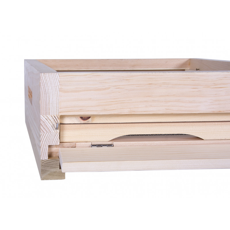 Varroa dno pre úľ Langstroth so stavebnou zábranou, Borovica vejmutovka