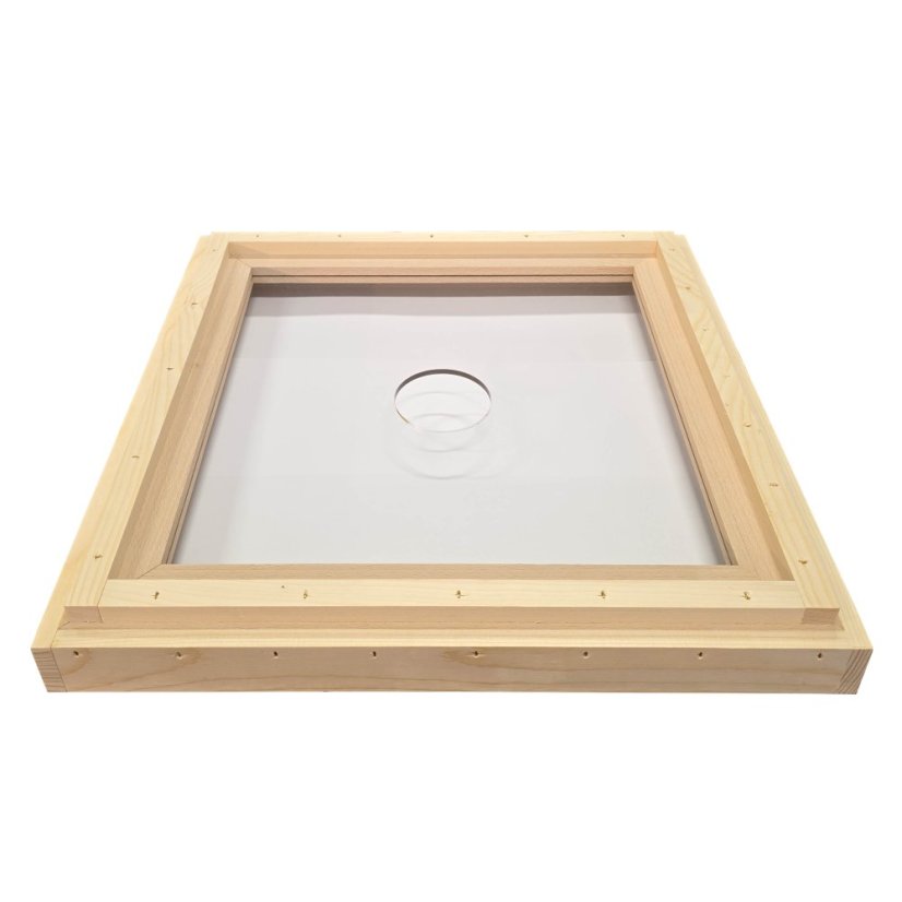 Kŕmiace veko Plexi 1 otvor - 3cm