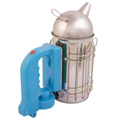 Včelařský dýmák velký, nerezový, elektrický, kulatý, AD008