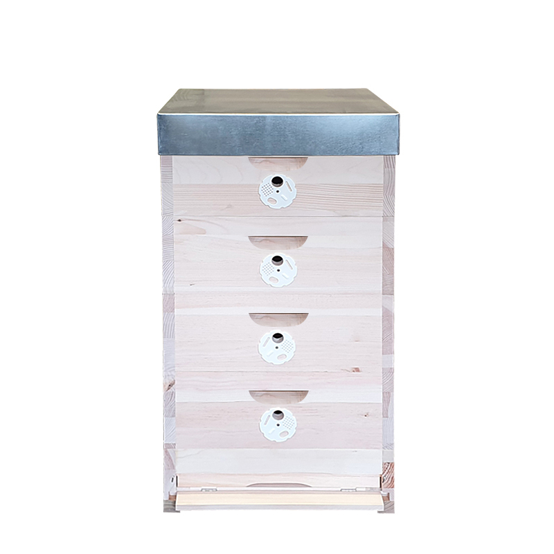 Včelí úľ Optimal - zostava 4 nízké nadstavky, Borovica hladká (vejmutovka)