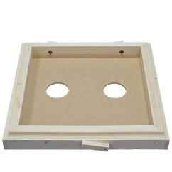 Kŕmiace veko HDF v ráme 2 otvory - 3cm