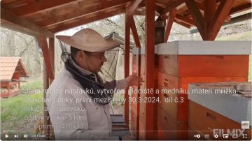 Jarní rotace nástavků, plodiště, mateří mřížka, medník , staveb. rámky, mezistěny 30.3.2024, díl č.3