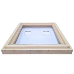 Kŕmiace veko Plexi 2 otvory - 2cm