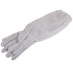 Včelárske rukavice kožené s vetracími návlekmi