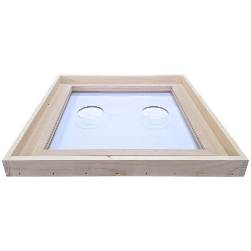 Kŕmiace veko Plexi 2 otvory - 2cm