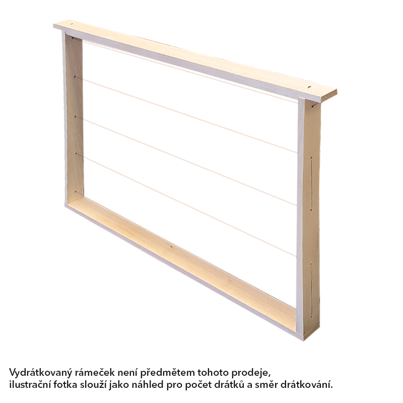 Rámkový prirez 37x30 nevrtaný rovný, Lipa, 50 ks