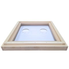 Krmící víko Plexi 2 otvory - 2cm