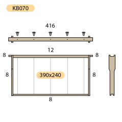 Rámik 39x24 zvislo zder Hoffman, Lipa