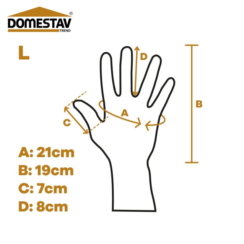Včelařské rukavice kožené silné s větráním - Velikost: Velikost L