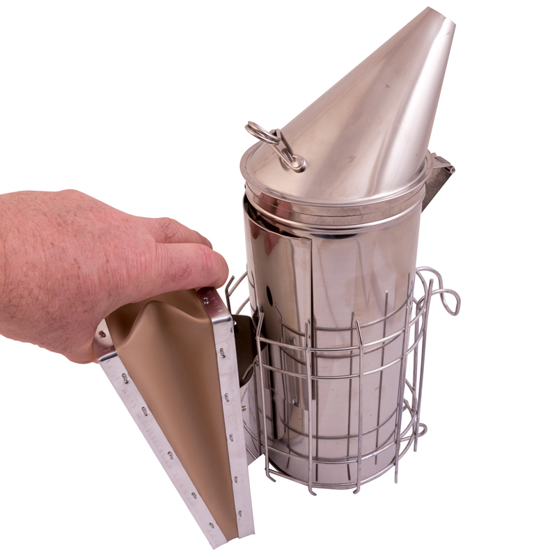 Včelařský dýmák velmi velký, nerezový, AD004