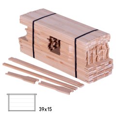 Rámkový přířez 39x15 vrtaný vodorovně Hoffman, Lípa, 50 ks