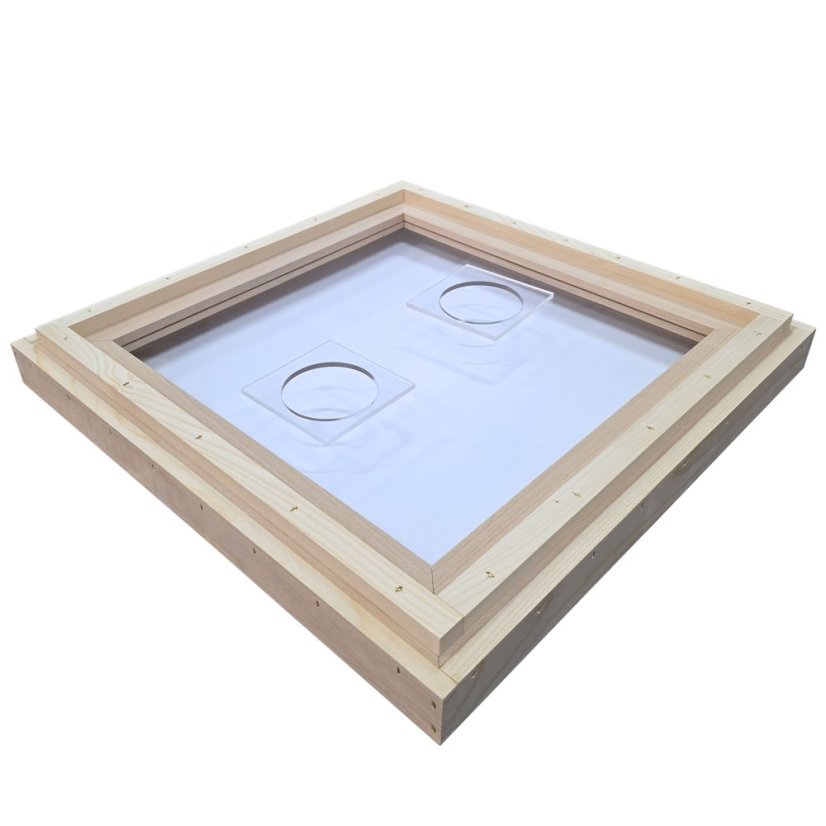 Kŕmiace veko Plexi 2 otvory - 2cm