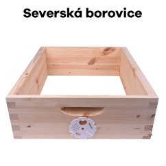 Včelí nástavok cinkovaný Langstroth 1/2 - 147 mm, Severská borovica