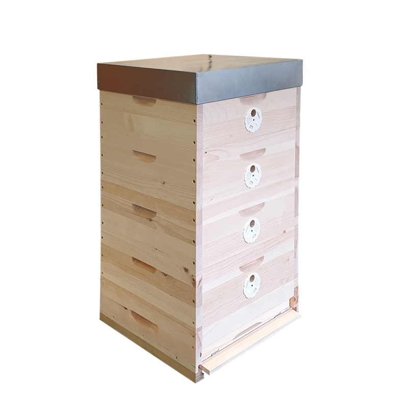 Včelí úľ Optimal - zostava 4 nízké nadstavky, Borovica hladká (vejmutovka)