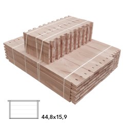 Rámkový přířez 44,8x15,9 Langstroth 2/3 Original, vodorovně Hoffman, Lípa, 50 ks