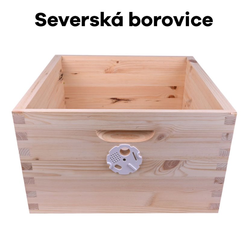 Včelí nástavok cinkovaný Optimal vysoký, Severská borovica