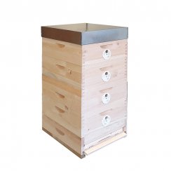 Včelí úľ Optimal - zostava 4 nízké nadstavky cinkované, Borovica hladká (vejmutovka)
