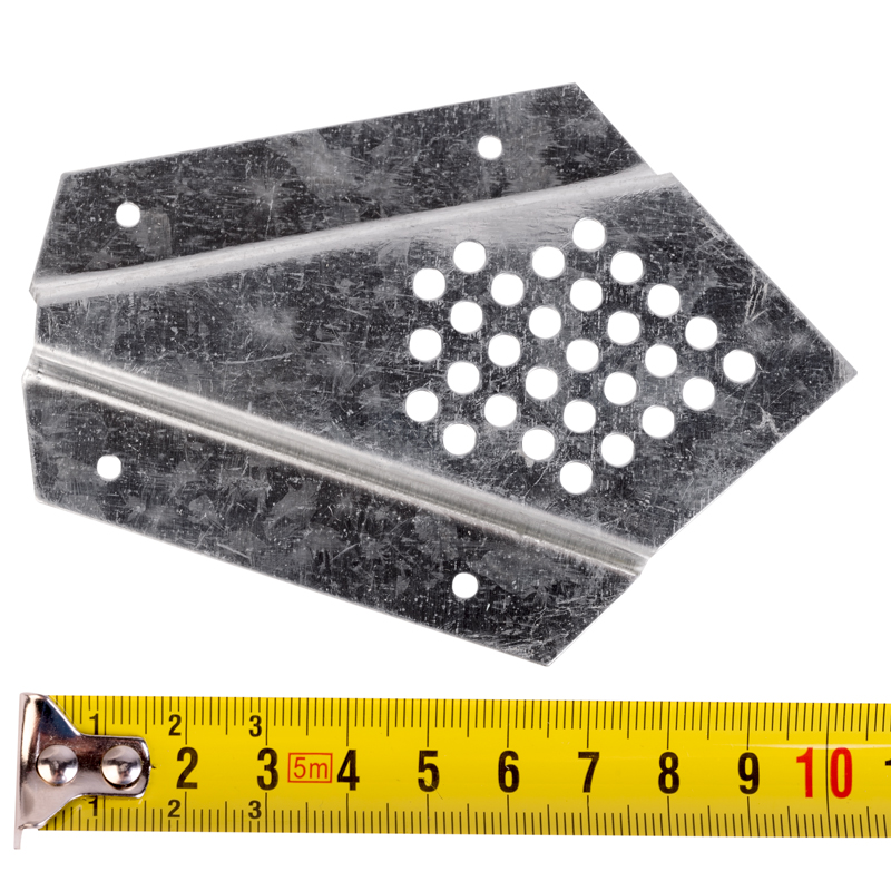 Včelí výkluz rohový, kovový