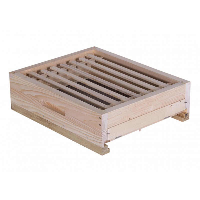 Varroa dno pre úľ B10 a E10 so stavebnou zábranou, borovica hladká (vejmutovka)