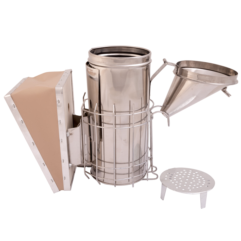 Včelařský dýmák velmi velký, nerezový, AD004