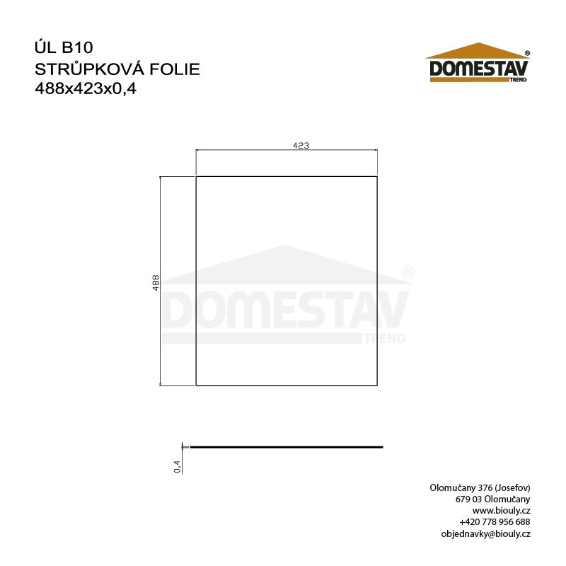 Stropná fólia B10, E10